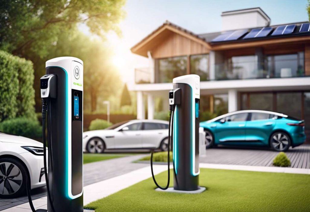 borne de recharge résidentielle