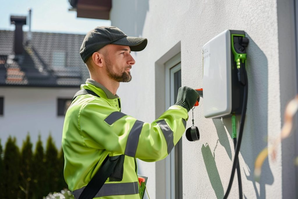 Installation de borne de recharge Saint-Lambert